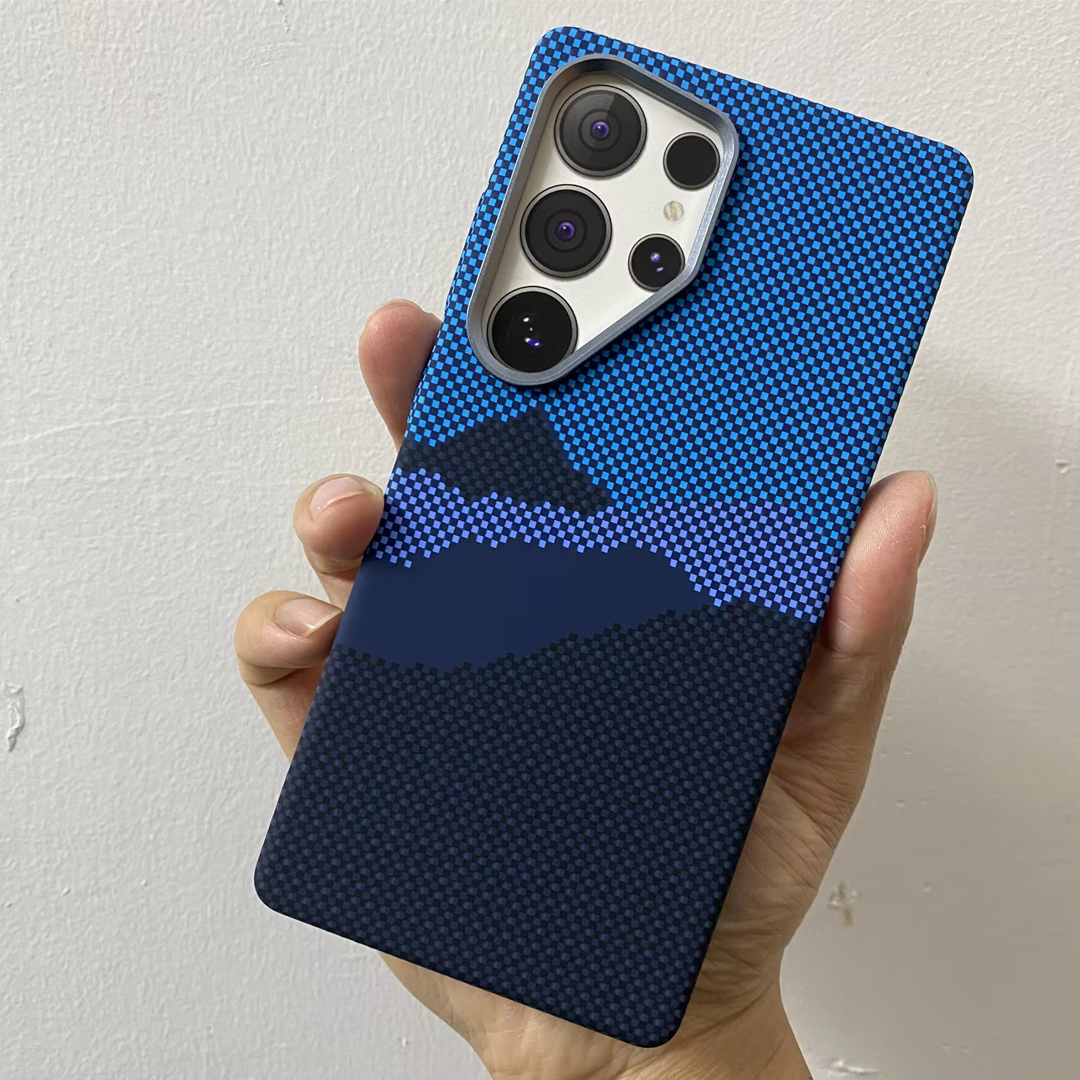 Luxo Life Redium Carbon Fiber MagSafe Hard Case for Samsung