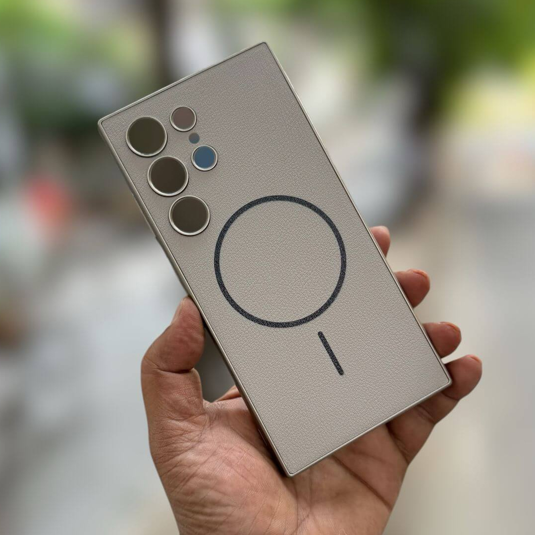 Luxury G k k Brand Shockprof Electroplated Soft Leather case for Samsung Galaxy S23 S24 S25 ultra