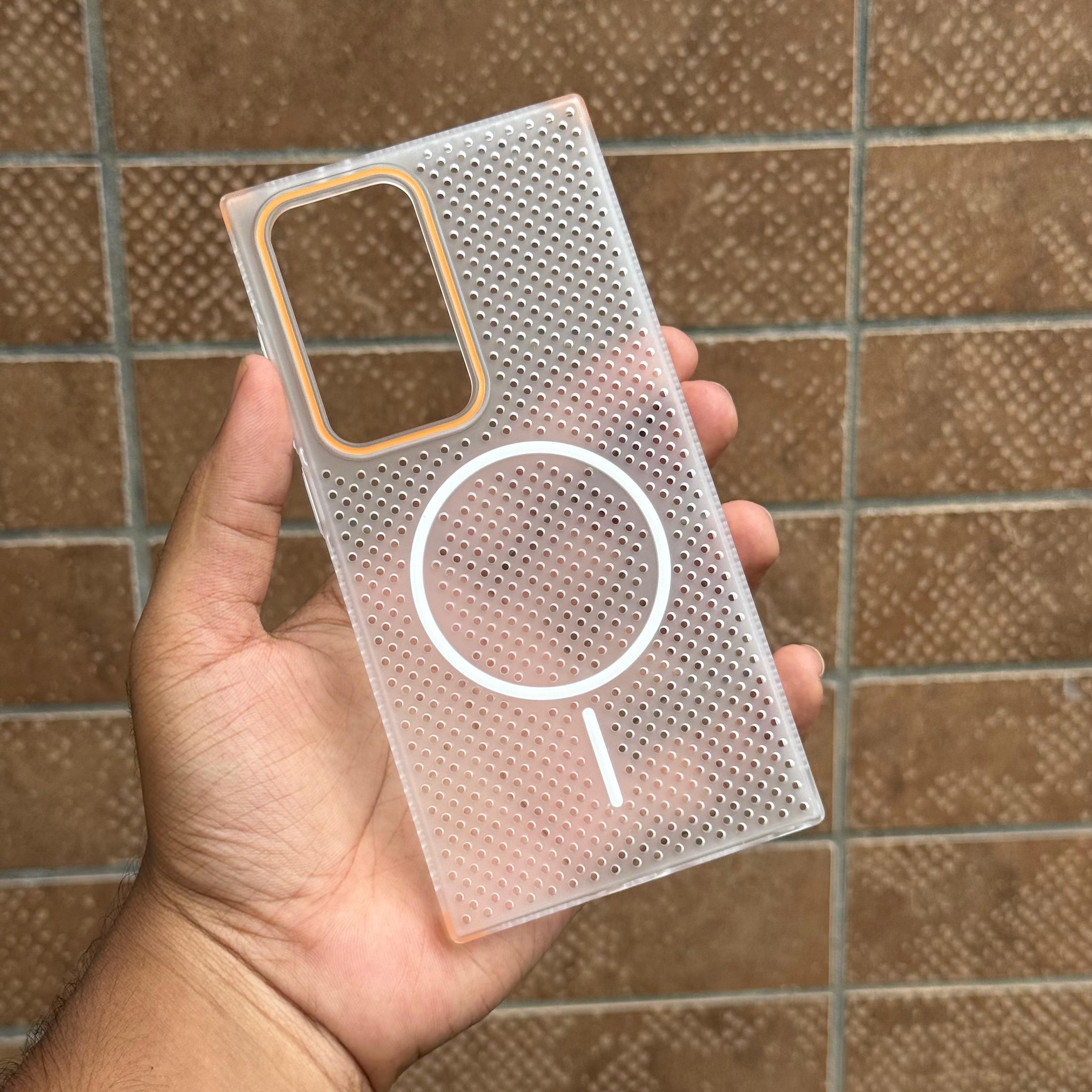 Mesh Heat Dissipation Cooling Ultra Thin Magnetic Phone Case for Samsung Galaxy S25 S24 Ultra