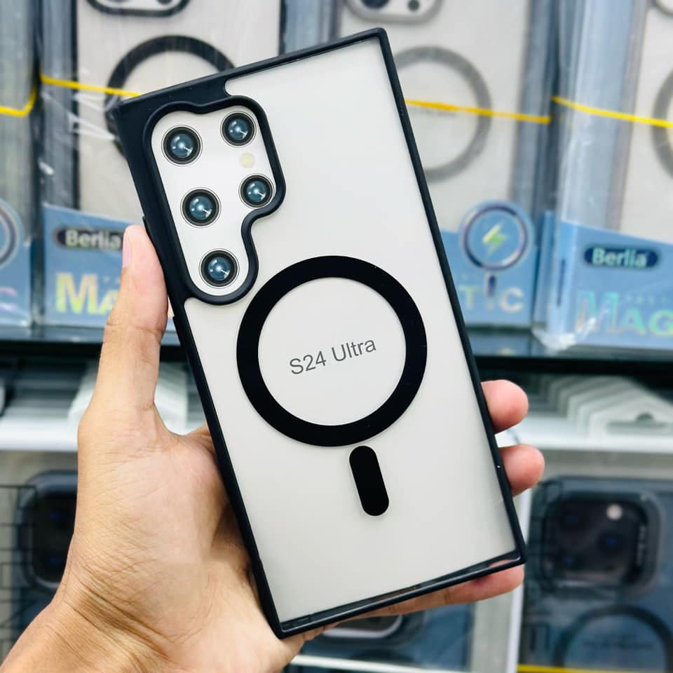 Barlia Soft Black Transparent Case for Samsung