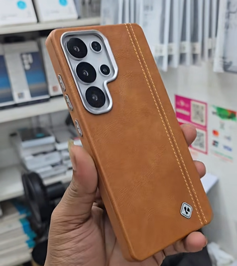 Samsung Premium Leather Magsafe Case For Samsung S24 S25 Ultra