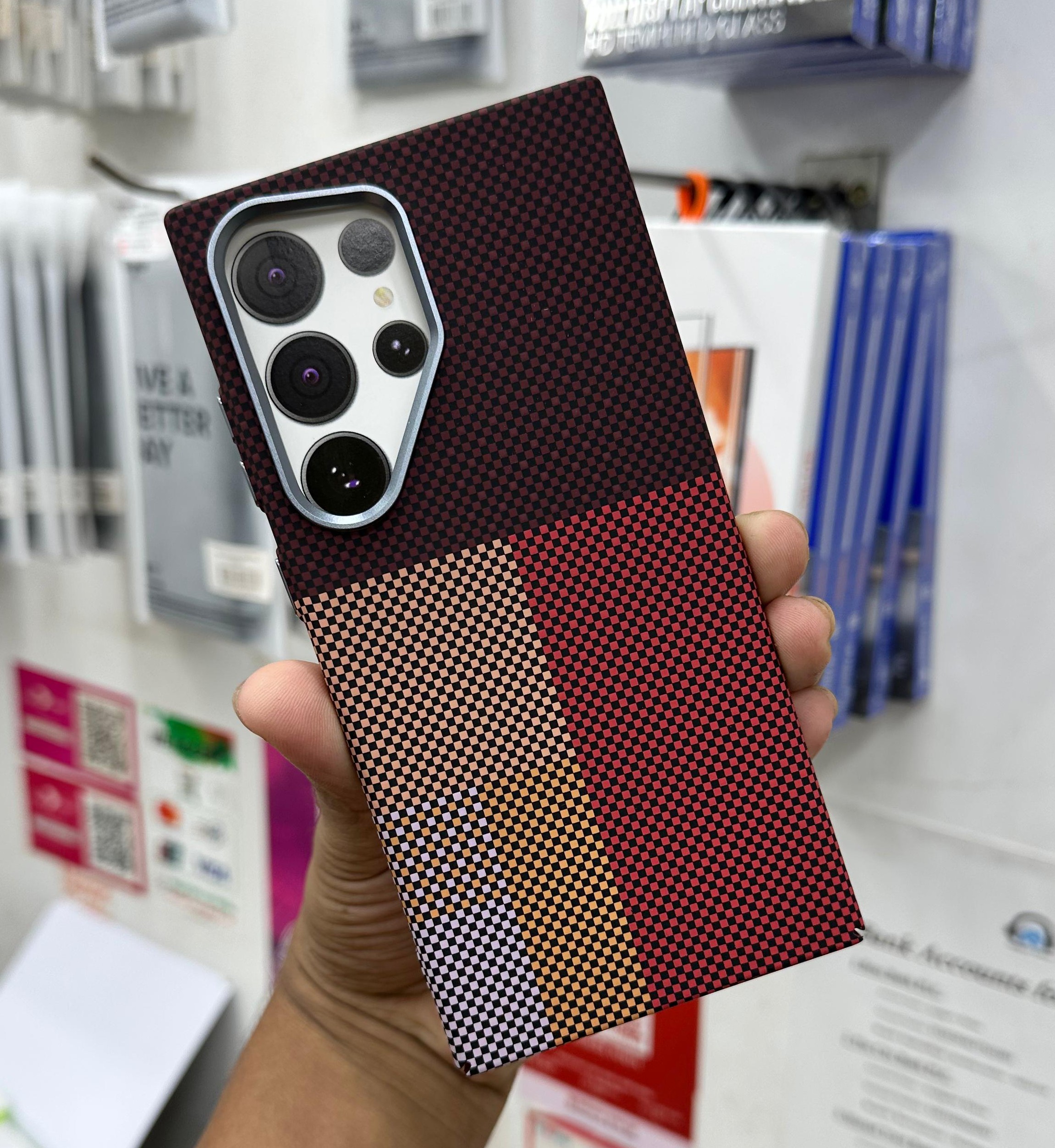 Luxo Life  Magsafe Carbon Hard Case for Samsung S23 S24 S25 Ultra