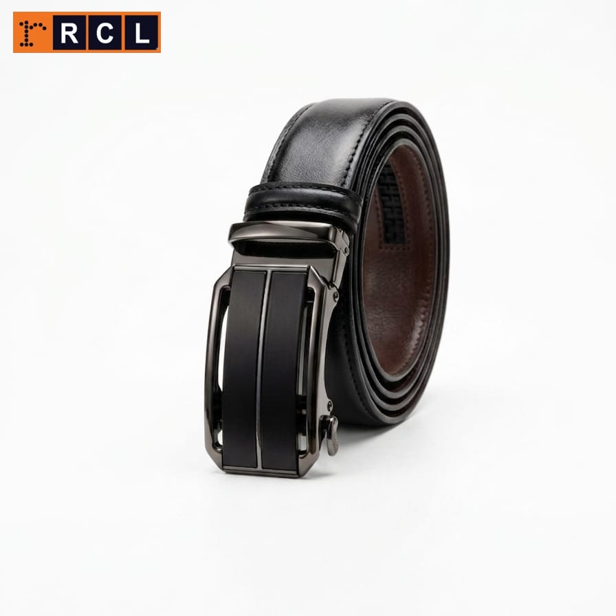 Genuine Leather Auto-Lock Belt for Men – Premium Formal & Casual Wear