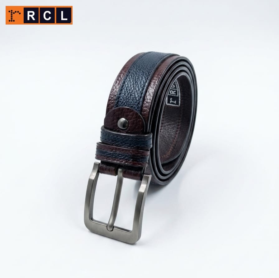 Premium Dual Tone Genuine Leather Belt for Men – Stylish Formal & Casual Wear