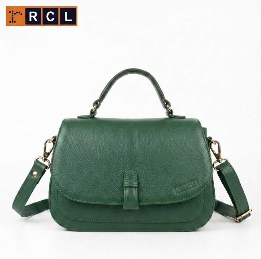 RCL Bella Curve Ladies' Satchel(RCL LBG 309, Green )